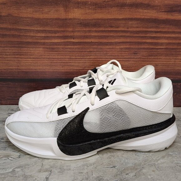 Nike Zoom Giannis Freak 5 TB Men\'s 7.5 White Black Basketball Shoes DZ2946-100 main image 8